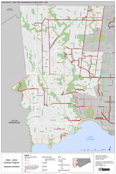 Map of Etobicoke