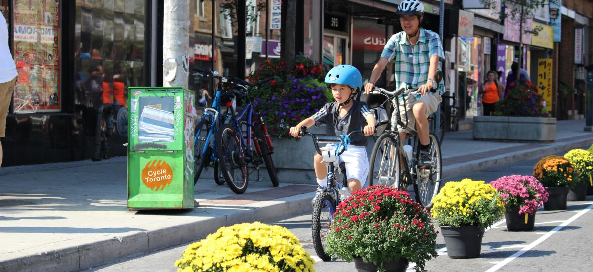 Bloor Bike Lane pop up at open streets 2016