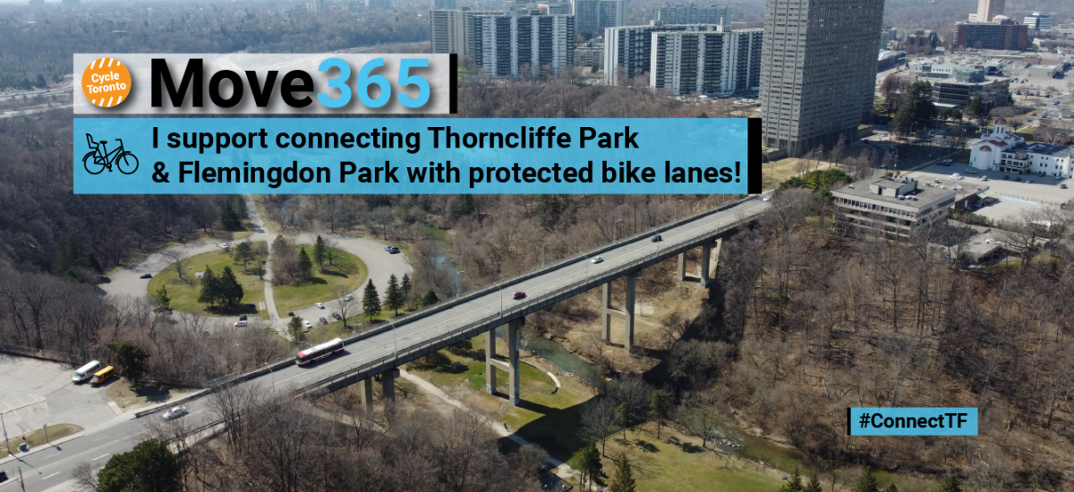 I support connecting Thorncliffe Park and Flemingdon Park with protected bike lanes