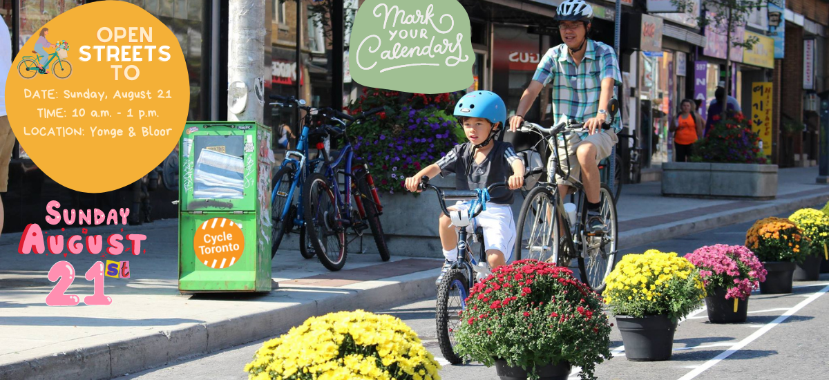 Open Streets TO and Cycle Toronto Graphic