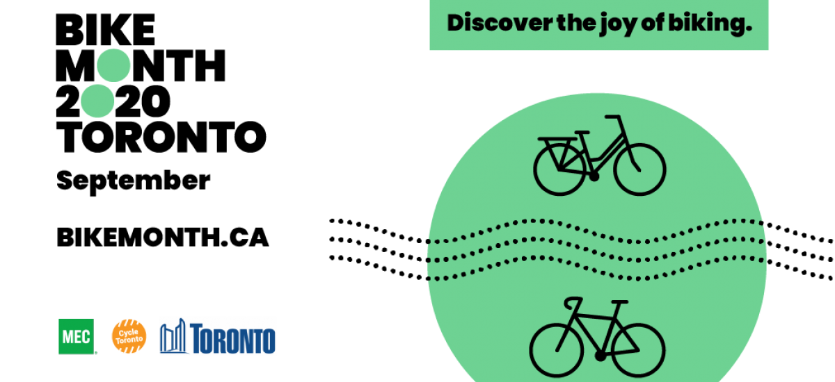 Bike Month 2020 Toronto. Discover the joy of biking