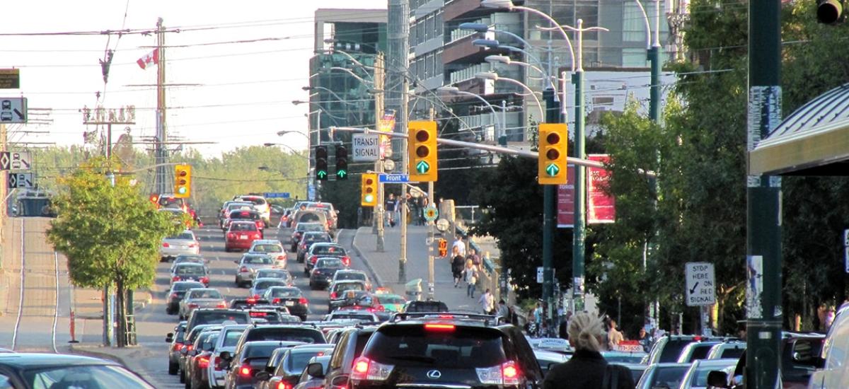 Busy traffic in Toronto