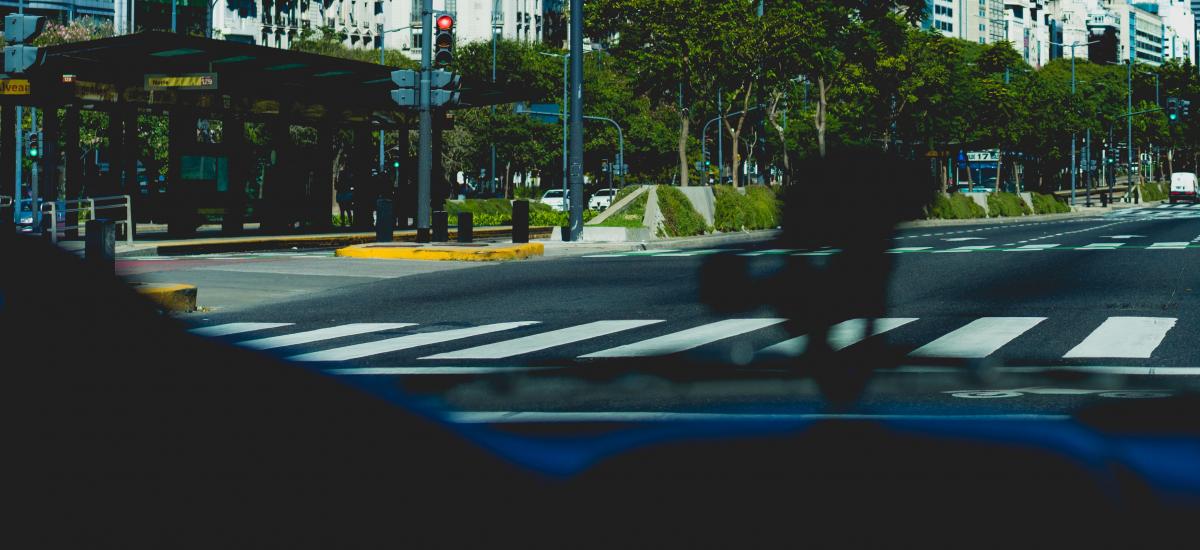 View from a car dashboard