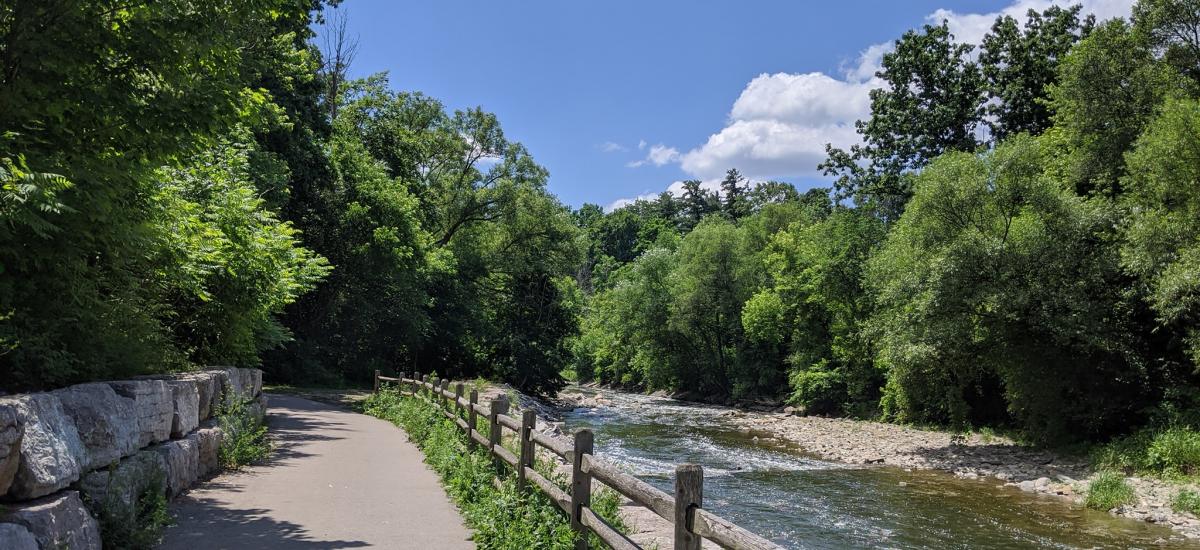 Etobicoke Creek Trail between QEW and Marie Curtis Park