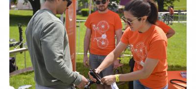 Bike Valet Field Trip 2018 in action photo by Nick Jones