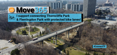 I support connecting Thorncliffe Park and Flemingdon Park with protected bike lanes