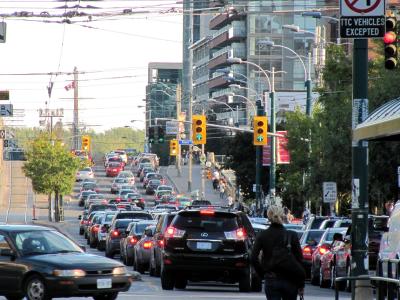 Busy traffic in Toronto