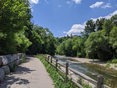 Etobicoke Creek Trail between QEW and Marie Curtis Park