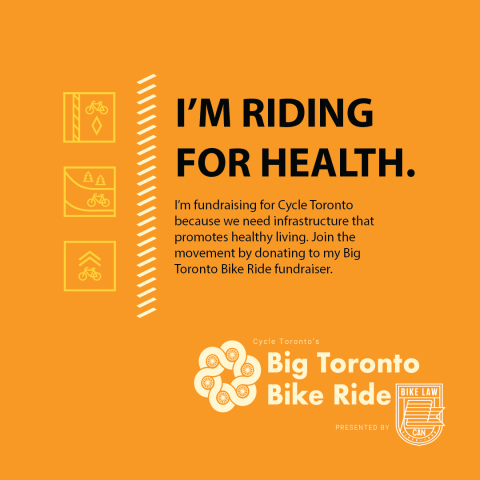 I'm riding for health