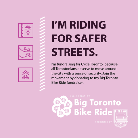 I'm riding for safer streets