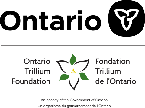 Ontario Logo followed by Ontario Trillium Foundation Logo