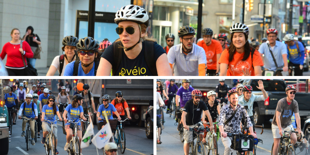 Bike to Work Day 2018 group ride on Yonge Street