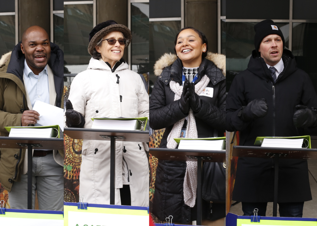 Councillors Saxe, Morely, Moise, and Bradford