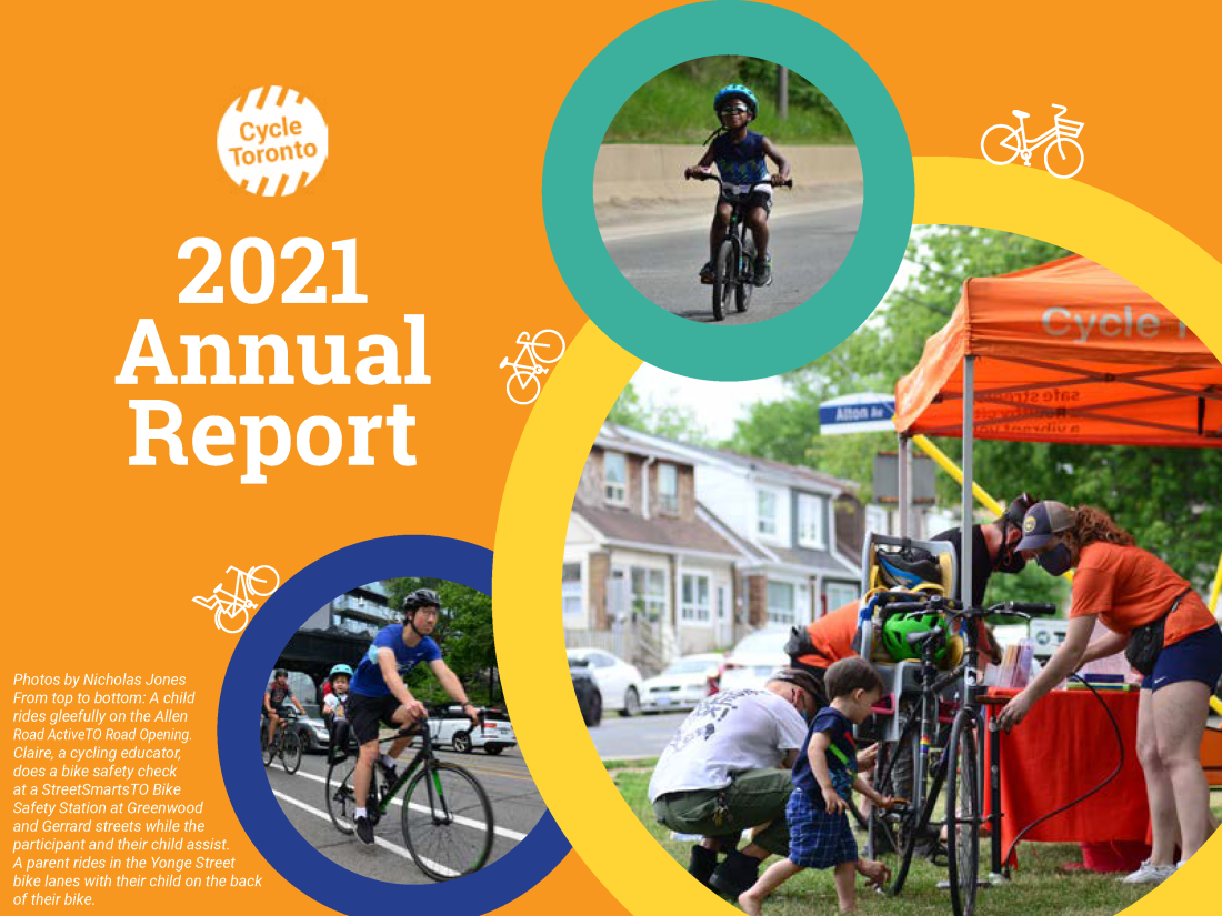 Page 1 of Cycle Toronto's 2021 Annual Report