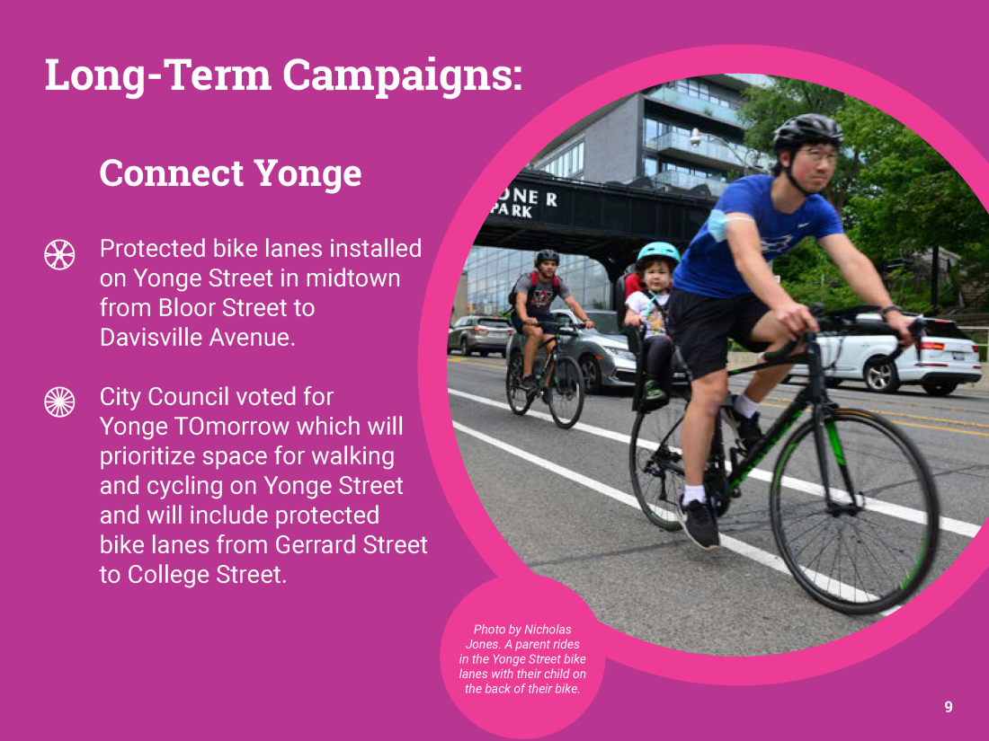 Page 9 of Cycle Toronto's 2021 Annual Report