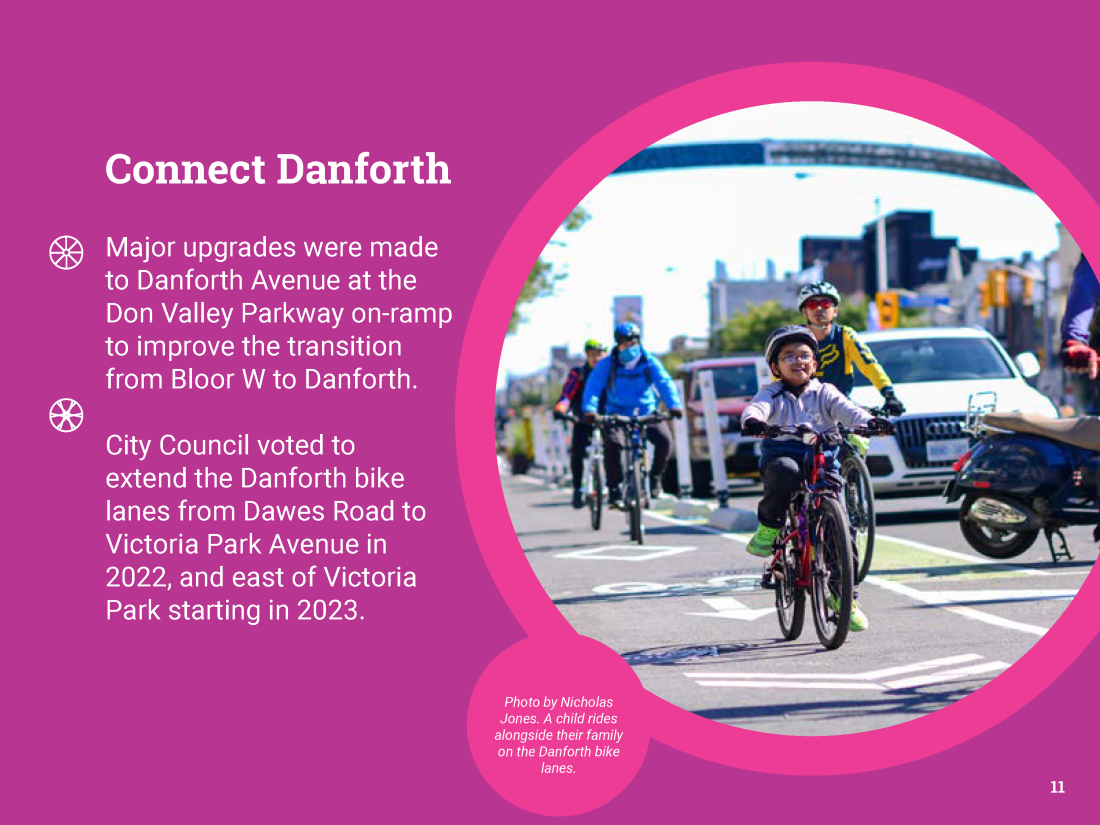 Page 11 of Cycle Toronto's 2021 Annual Report