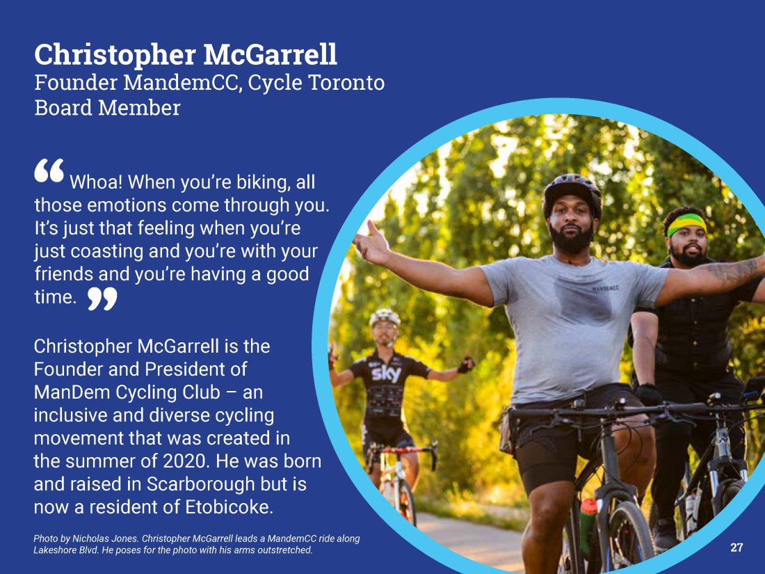 Page 27 of Cycle Toronto's 2021 Annual Report