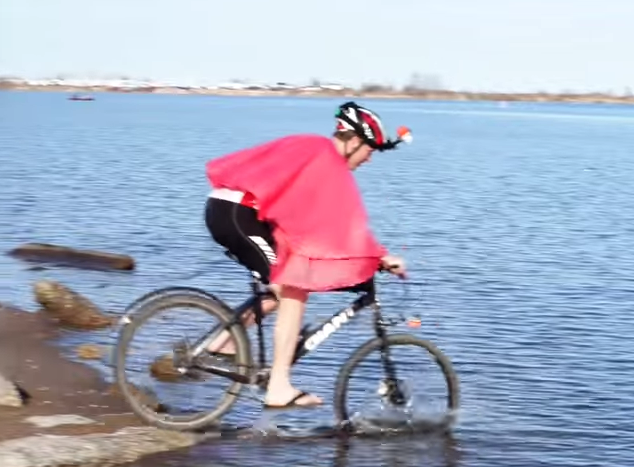 Jared rides into the Lake