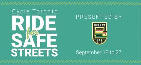 Ride for Safe Streets September 19 to 27