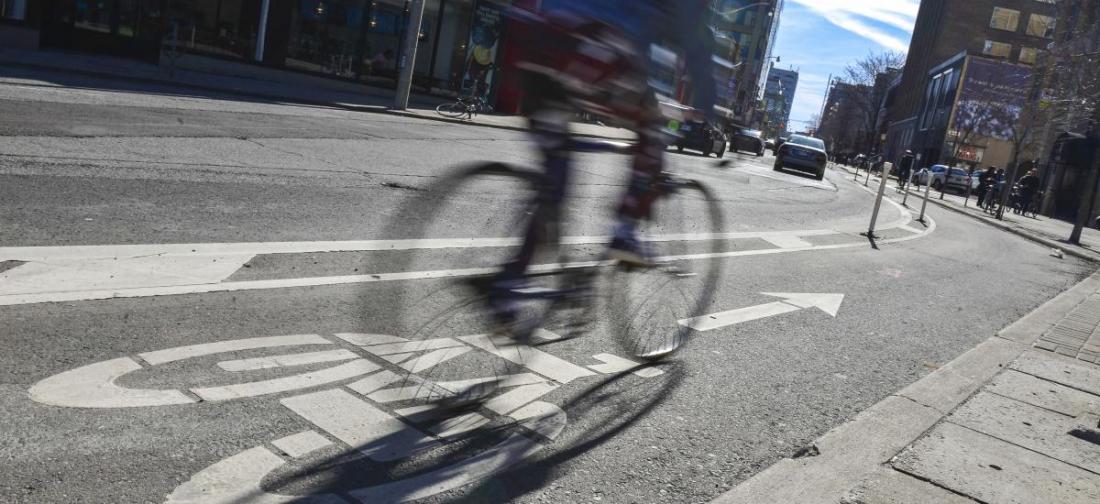 People using Richmond bike lane